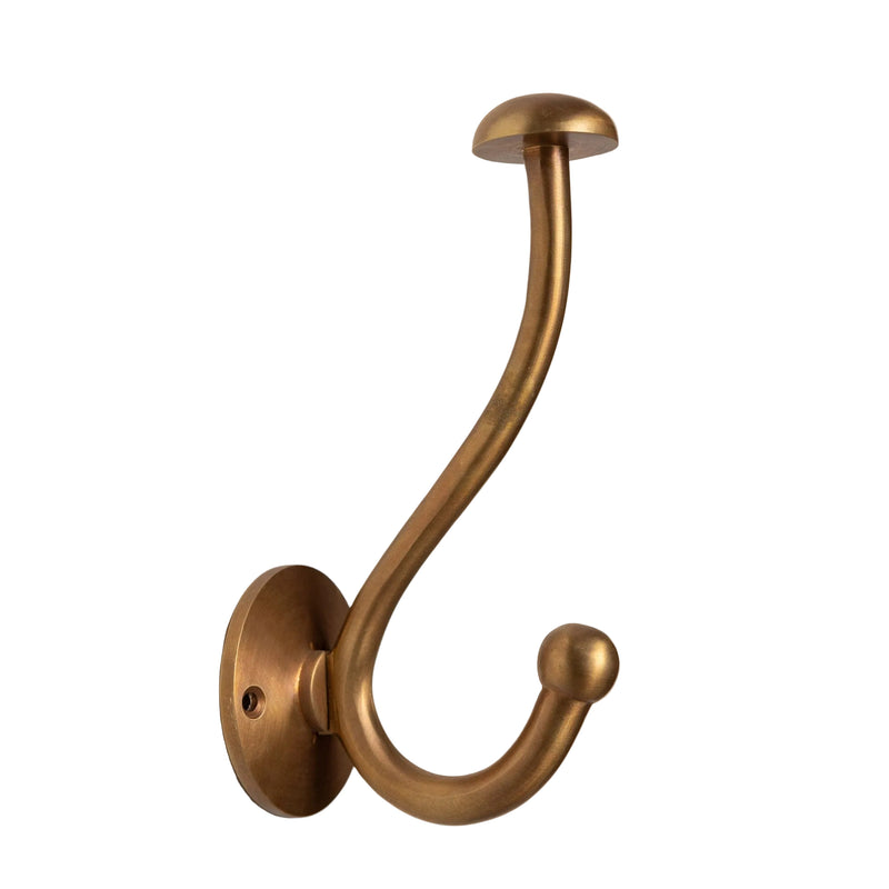 Solid Brass mushroom Coat Hook