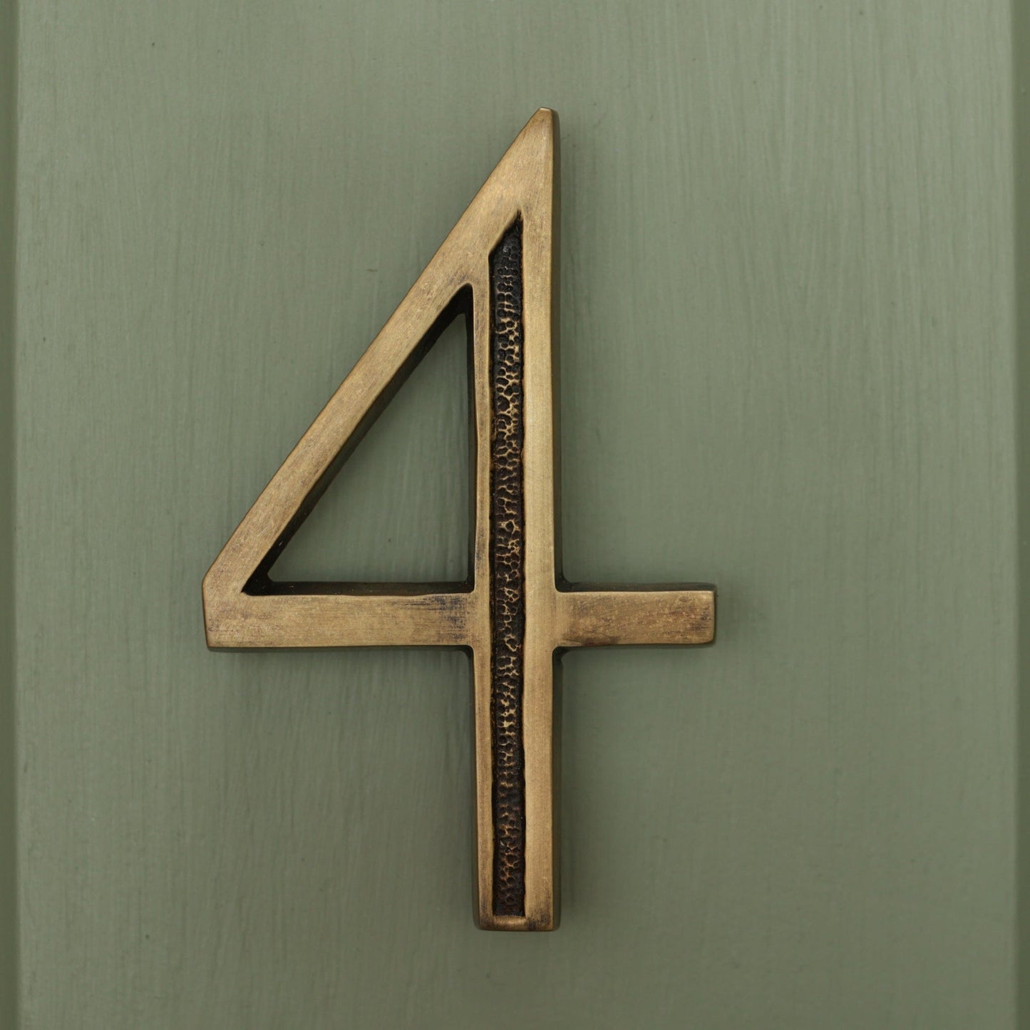 Premium Floating Engraved House Numbers in Heritage Finish 0-9