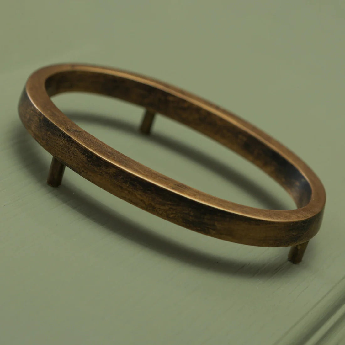 Brass Bee Floating House Number 5 — Heritage Finish