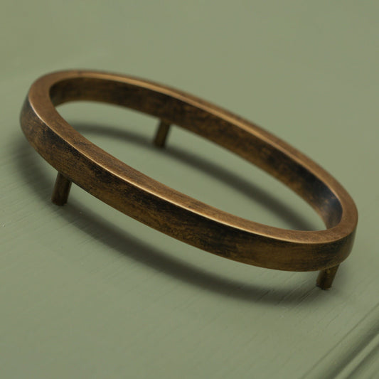 Brass Bee Floating House Number 5 — Heritage Finish