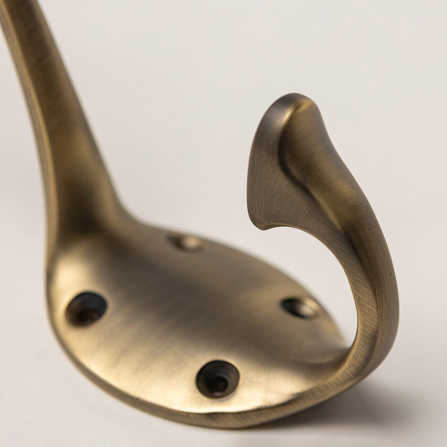 Solid Brass Signature Coat Hook – Antique Brass Finish