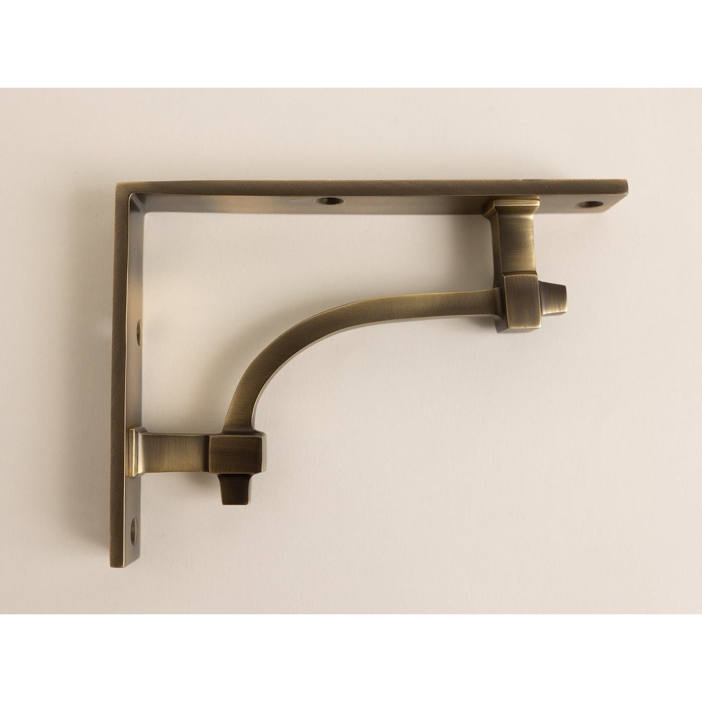 Antique Brass Vintage Industrial Style Solid Brass Shelf Brackets - Brass bee