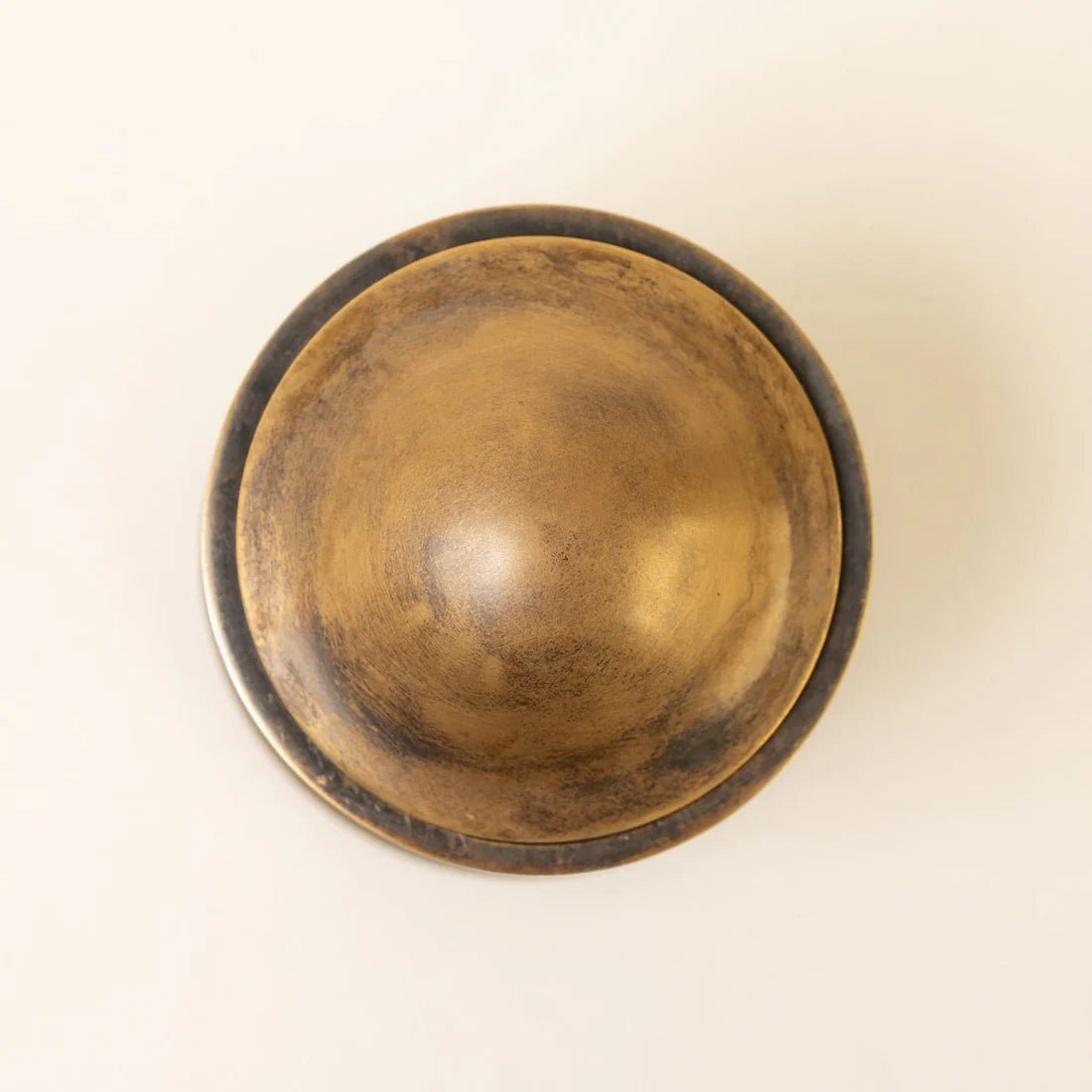 Imperial Dome Solid Brass Centre Door Knob Heritage Brass