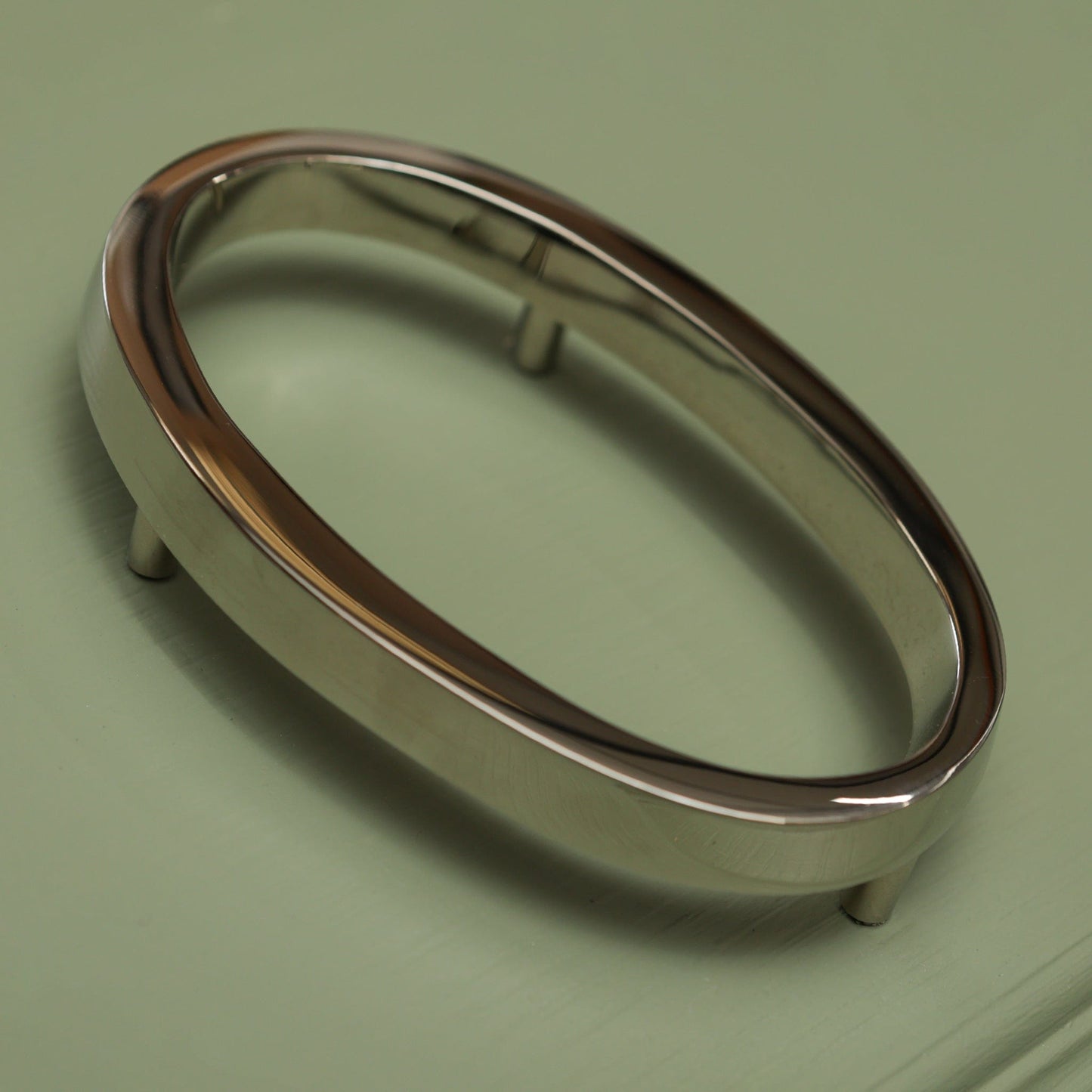 Premium Floating Plain House Numbers in Nickel Finish 0-9