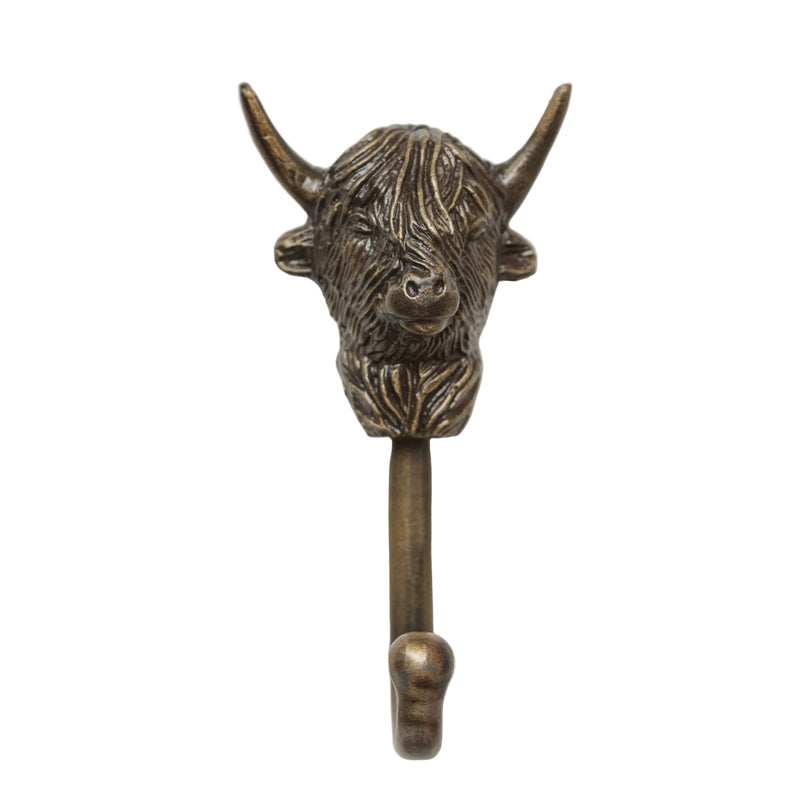 Highland Cow Coat Hook - Heritage Finish