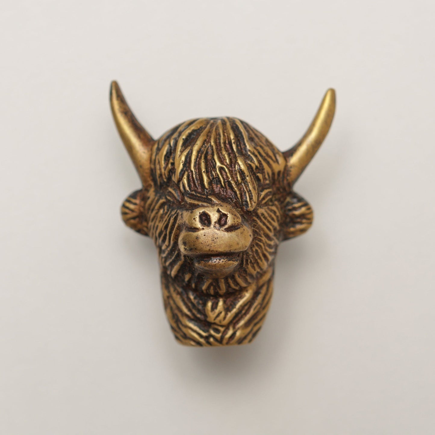 Highland Cow Drawer Cabinet Knob - Heritage Finish