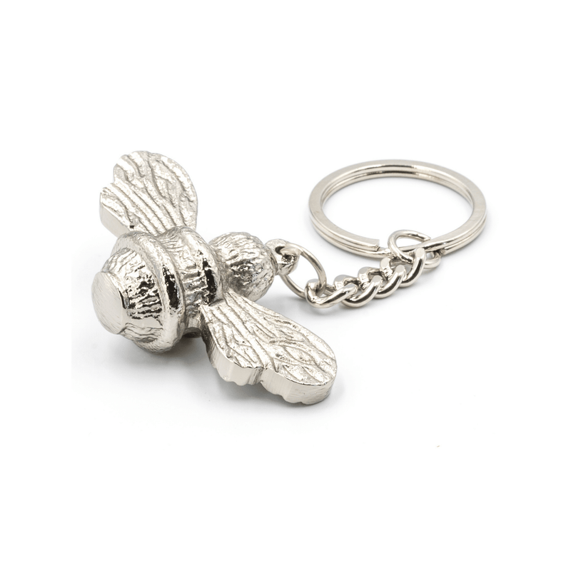 Brass bee Bumblebee Keyring | Double Sided - Brass bee