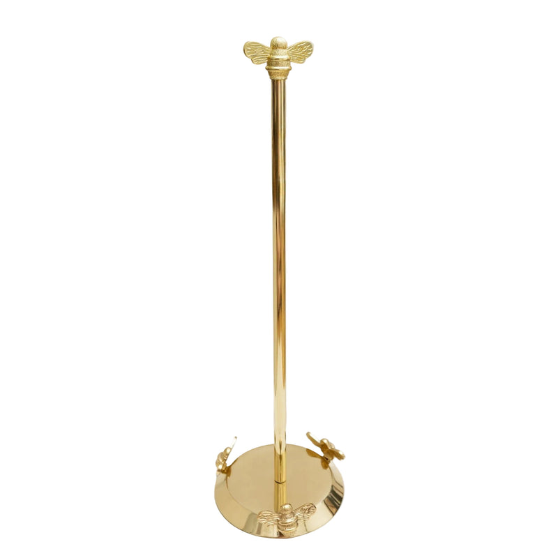 Brass bee Toilet Roll stand with 3 bee - Brass bee