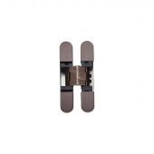 Carlisle Brass Ceam 3D Cabinet Concealed Hinge 929 in brown, featuring a compact design that allows for three-dimensional adjustment with a sleek, minimalistic look.