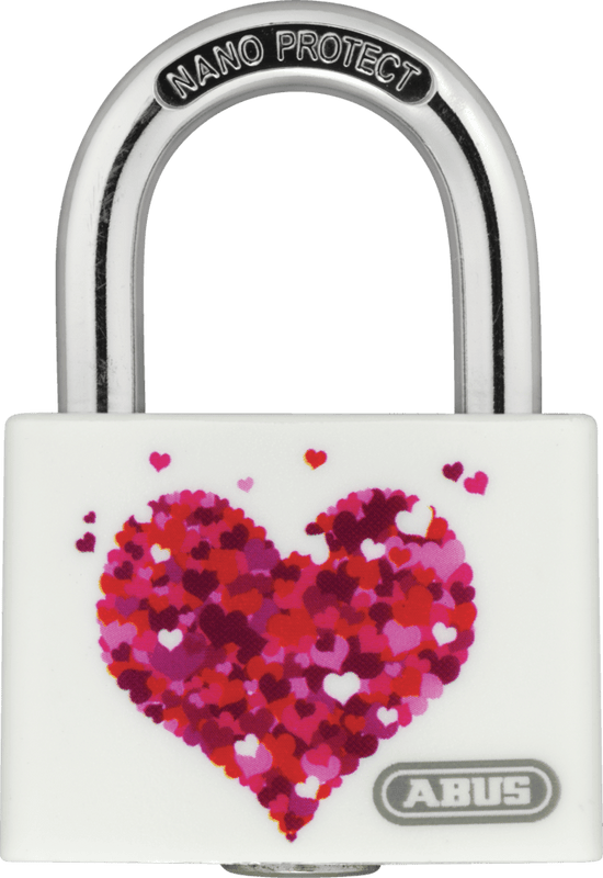 Aluminium T65AL Series – Colour-Coded Aluminium Padlock - T65AL/40 Datasheet T65AL/40 myLove White Love Handles uk