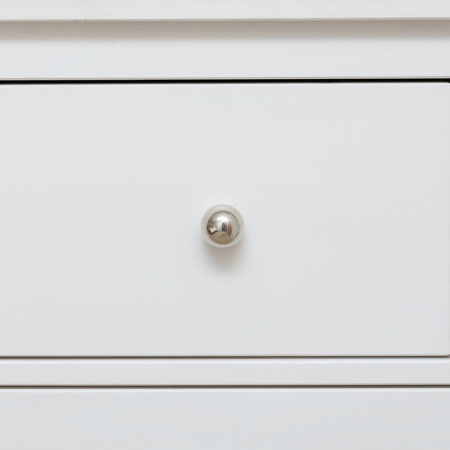 Solid Brass Cylindrical Drawer Knob - Polished Nickel Finish