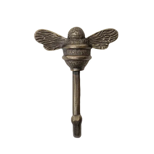 Brass bee Coat Hook - Heritage Finish - Iron