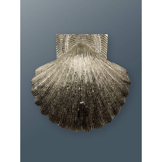 Brass Shell Door Knocker - Nickel Finish - Brass bee
