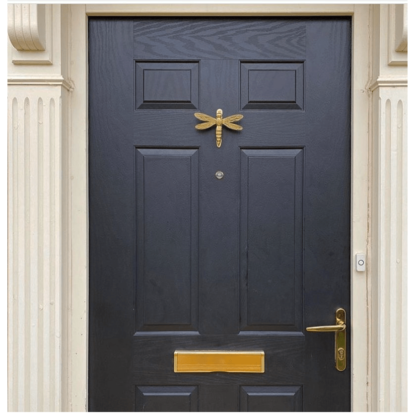 Brass Dragonfly Door Knocker - Brass Finish - Brass bee