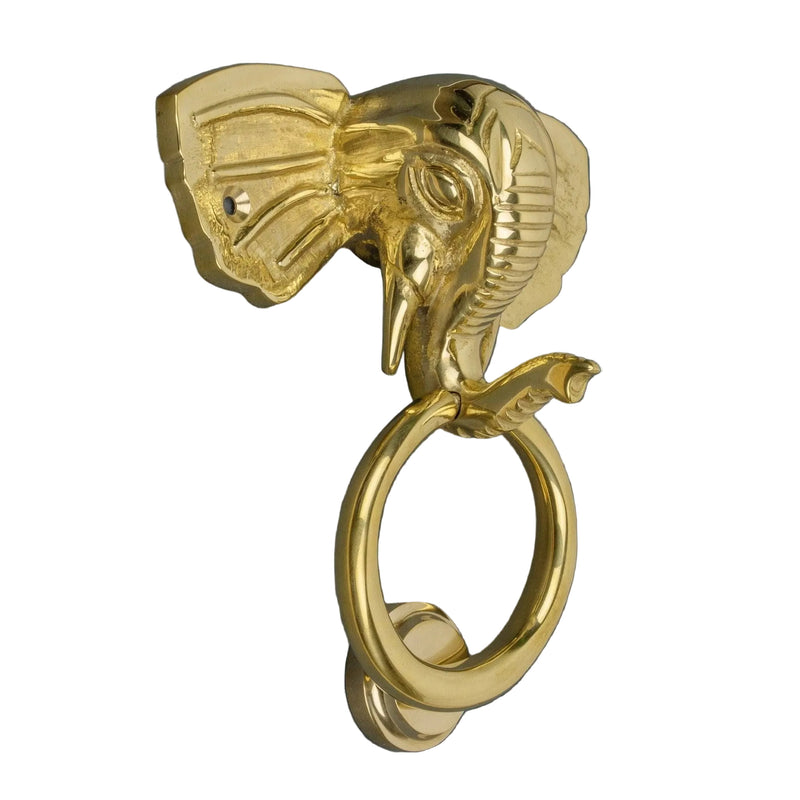Brass Elephant Door Knocker - Brass Finish - Brass bee