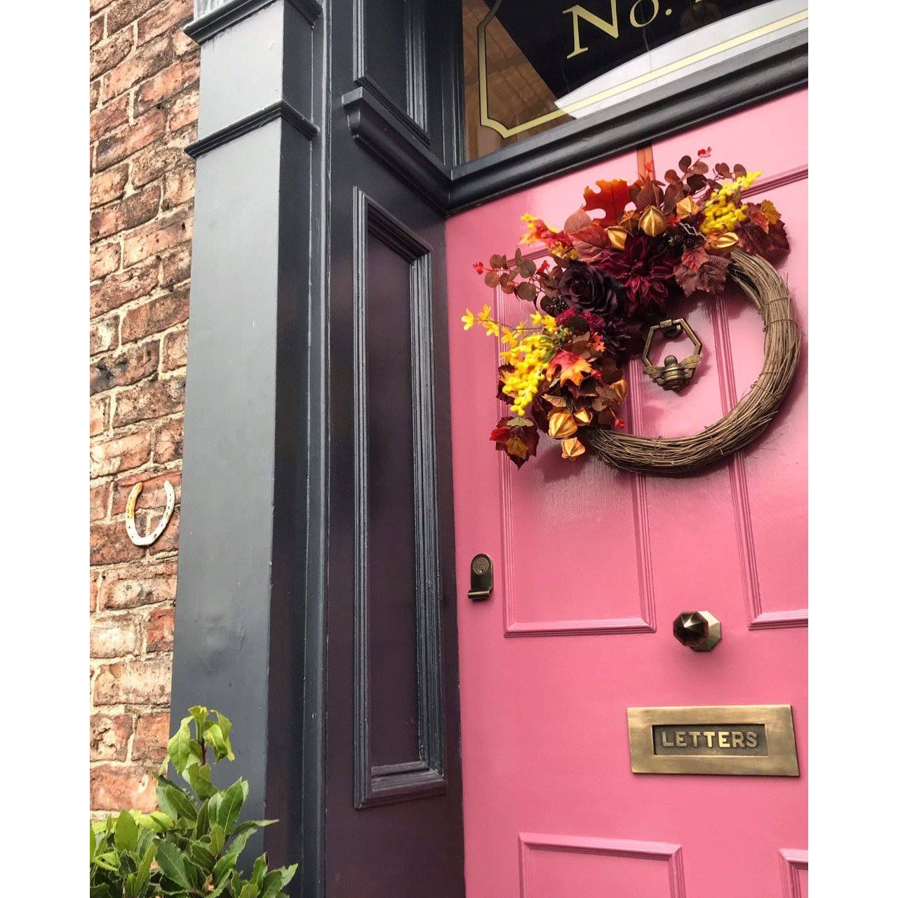 Brass Bumble Bee Honeycomb Door Knocker - Heritage Finish - Brass bee