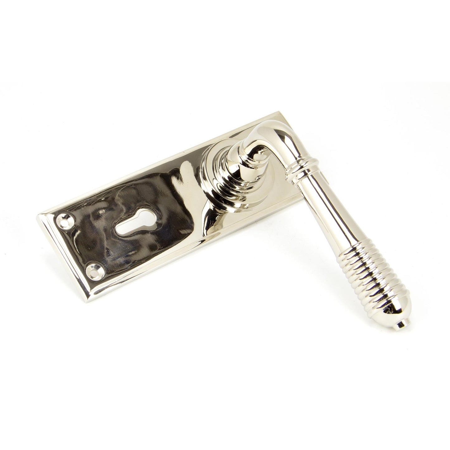 Reeded Lever Lock Set