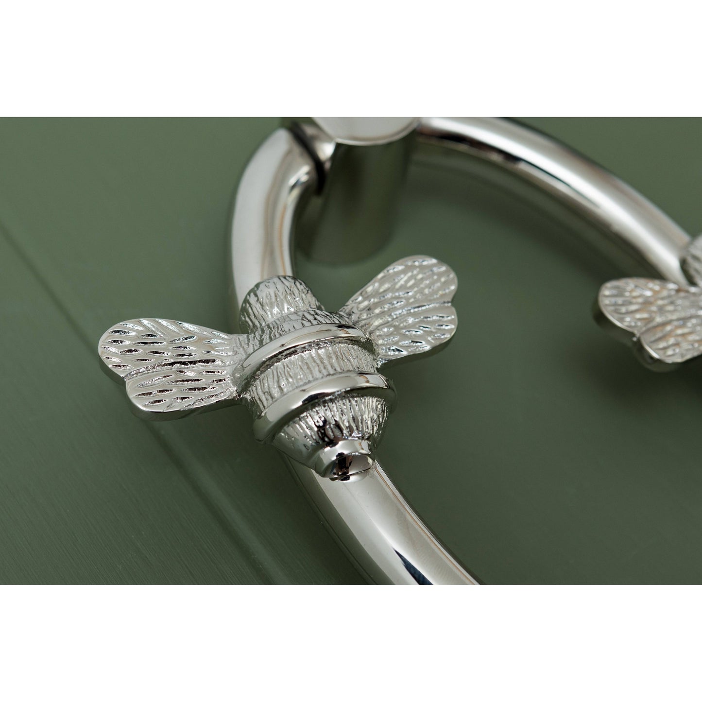 Solid Brass Nectar Bee Door Knockers - Premium Size - Brass bee