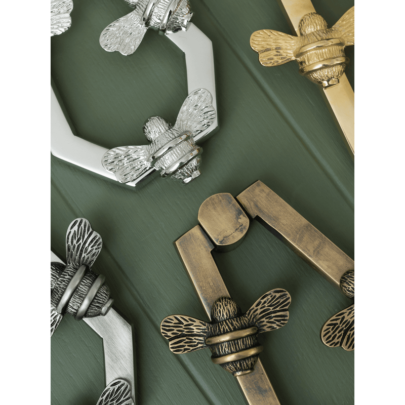 Solid Brass HIVE Bee Door Knockers - Premium Size - Brass bee