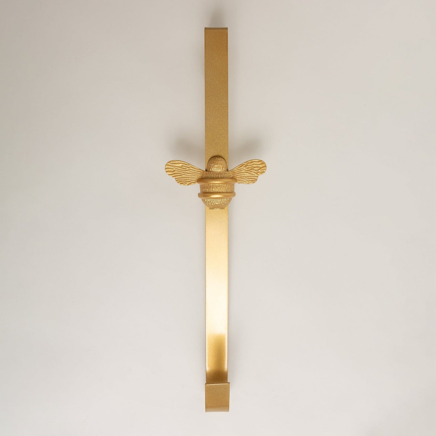 Brass bee Wreath Hanger - Gold Finish - Brass bee