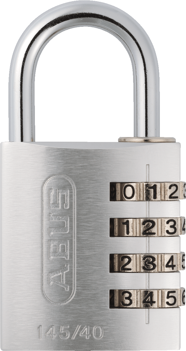 145 Series – Solid Aluminium Combination Padlock 145/30 |4 Digit Code (Enhanced Security) Silver Love Handles uk