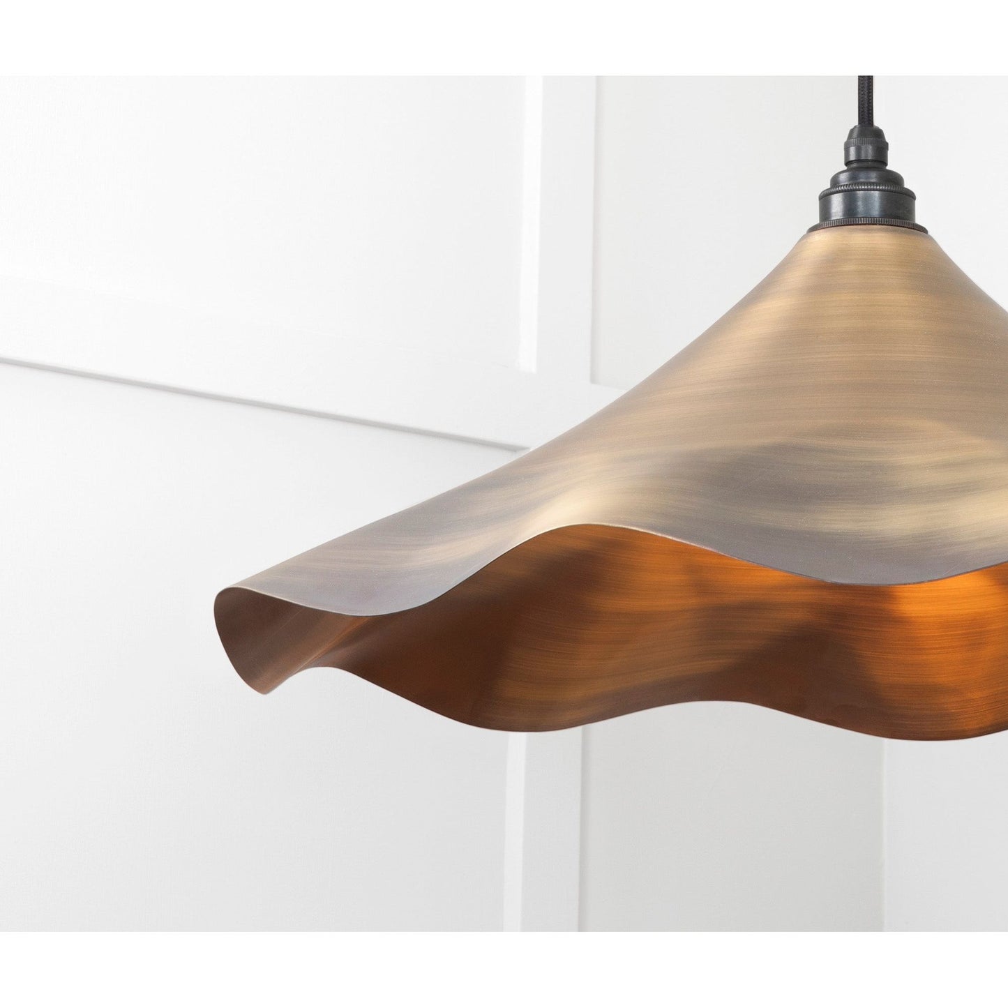 Aged Brass Flora Pendant