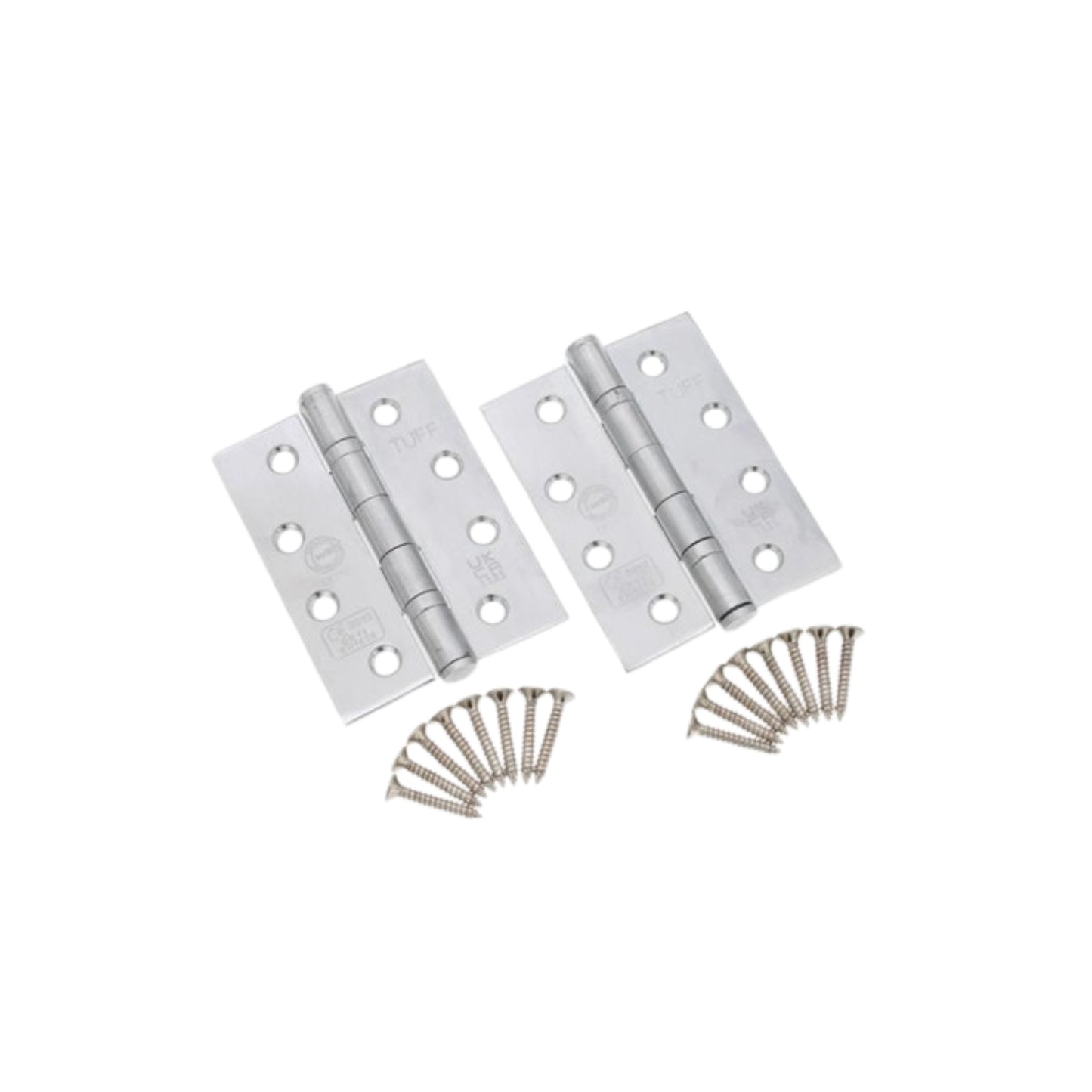 Mild Steel BB Butt Hinge - Satin Chrome