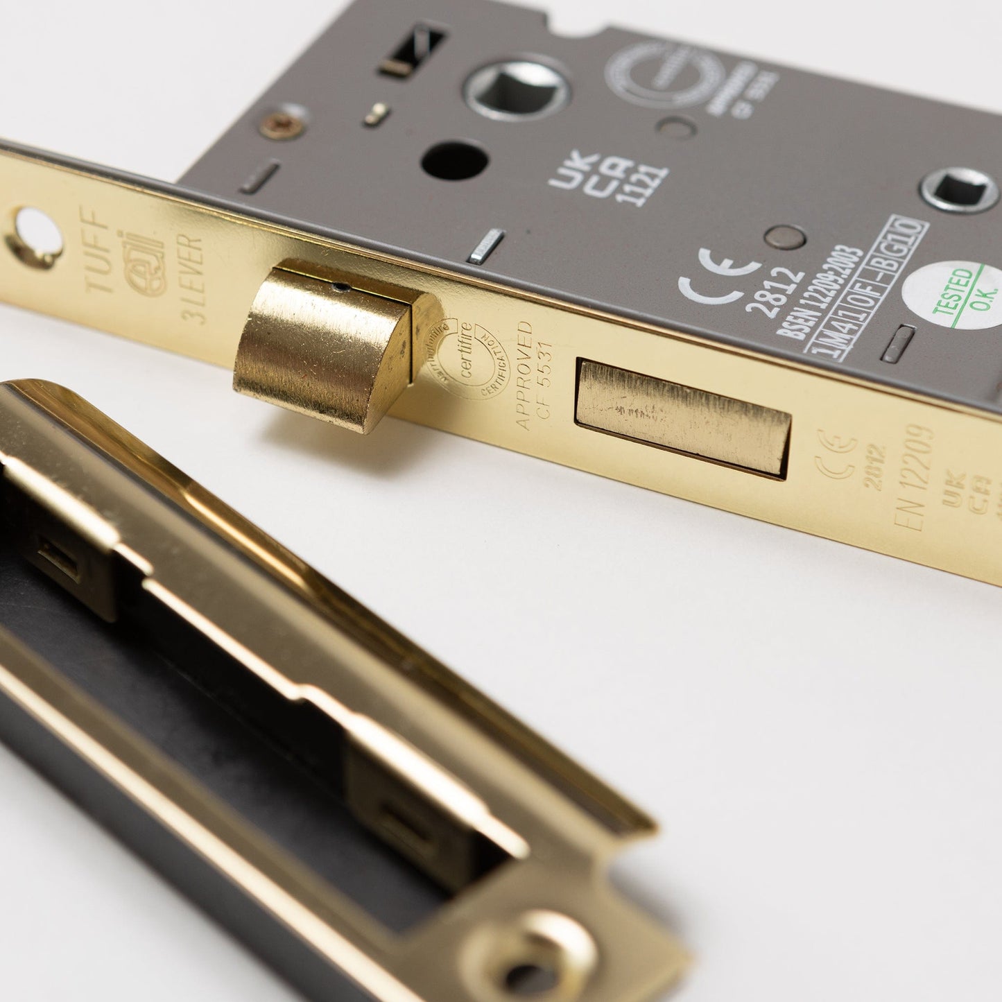 Beehive Door Knobs - Ebonised & Polished Brass (Pair) | Thumbturns & Latches