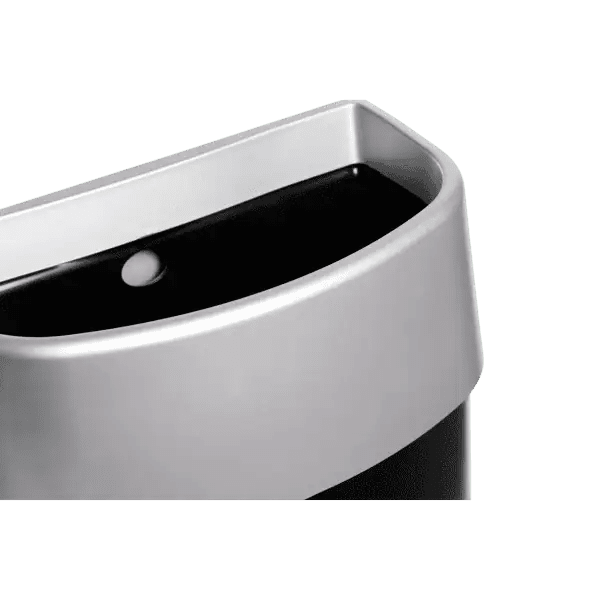Myriad Matte 25L Waste Bin Silver Love Handles uk
