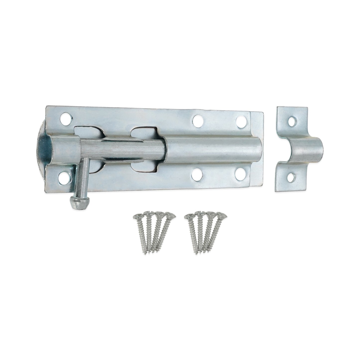 Straight Barrel Bolt – Black & Zinc Door Security Bolt