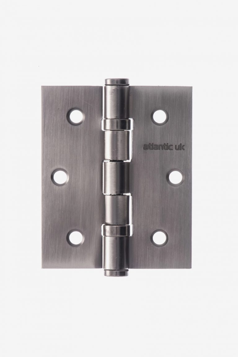 Atlantic Ball Bearing Hinges 3" x 2.5" x 2.5mm Matt Gun Metal (MBN) Love Handles uk