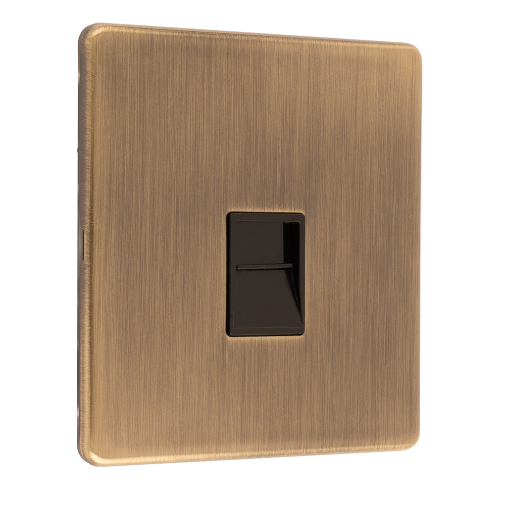 Concealed 3mm Telephone Master - Antique Brass