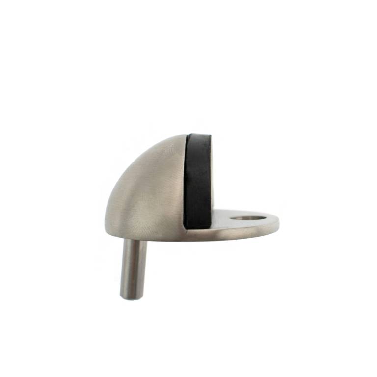 Half-Moon Contract Floor Mounted Door Stop Satin Stainless Steel Love Handles uk