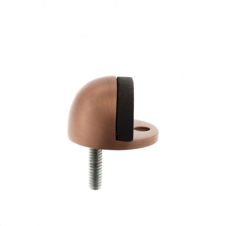 Half-Moon Premium Floor Mounted Door Stop Urban Satin Bronze Love Handles uk