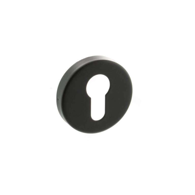 Euro Escutcheons – Round Rose Matt Black Love Handles uk