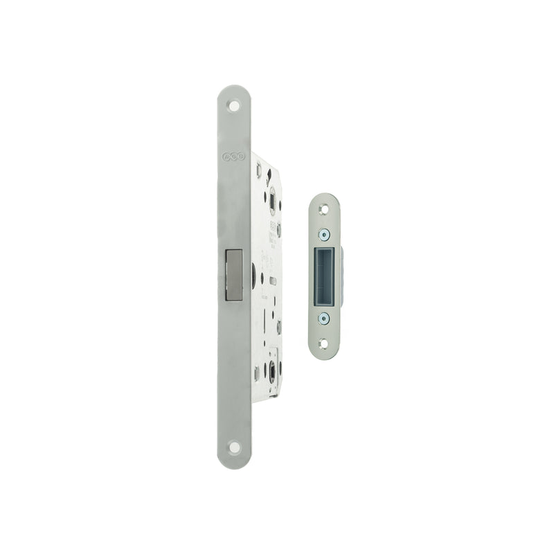 AGB Polaris 2XT Magnetic Bathroom Lock 50mm backset - Satin Chrome