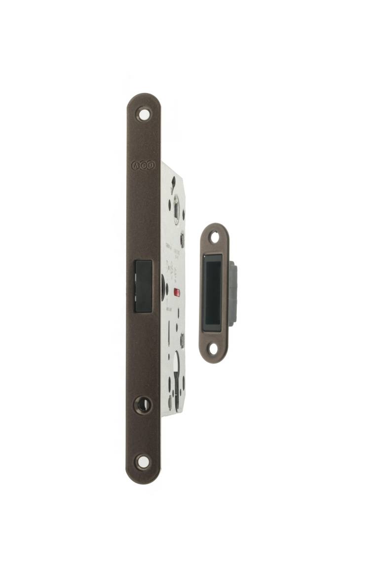 Polaris 2XT Magnetic Lock – 50mm Backset Bronze Bathroom Lock Love Handles uk