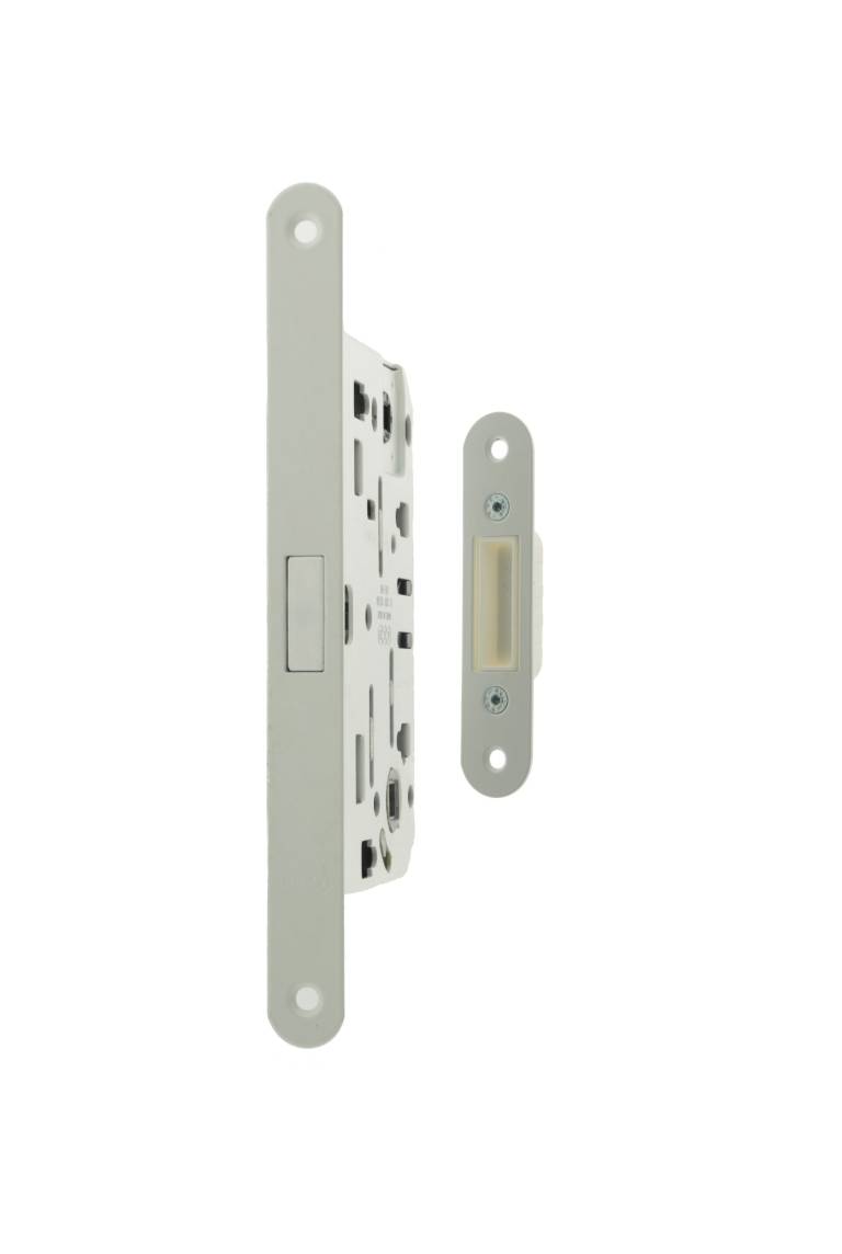 Polaris 2XT Magnetic Lock – 60mm Backset White Bathroom Lock Love Handles uk