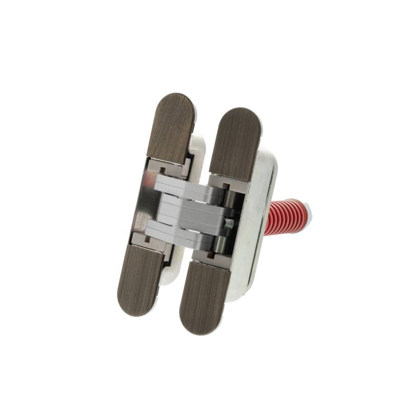 AGB Eclipse 3.2 Heavy Duty Self-Close Concealed Hinge for 60kg door Matt Antique Brass Love Handles uk