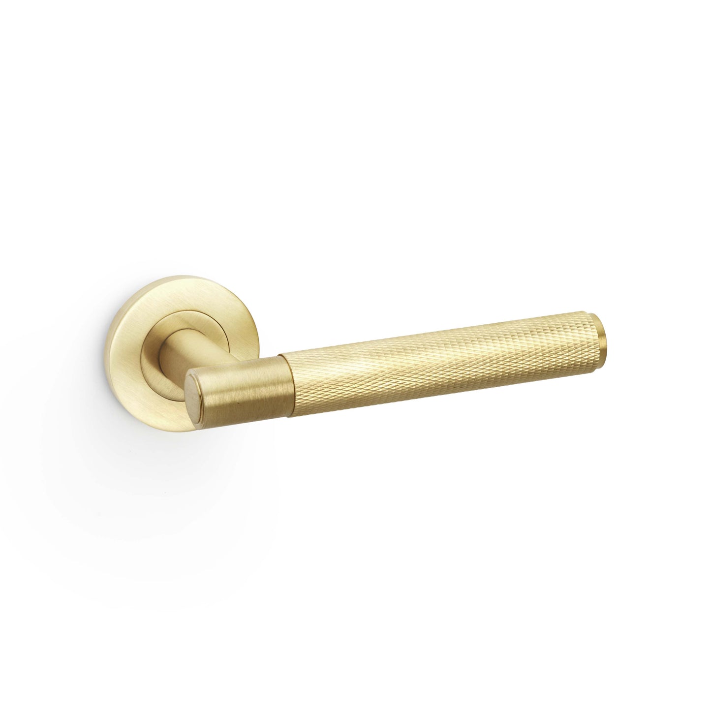 Knurled Spitfire Lever on Round Rose