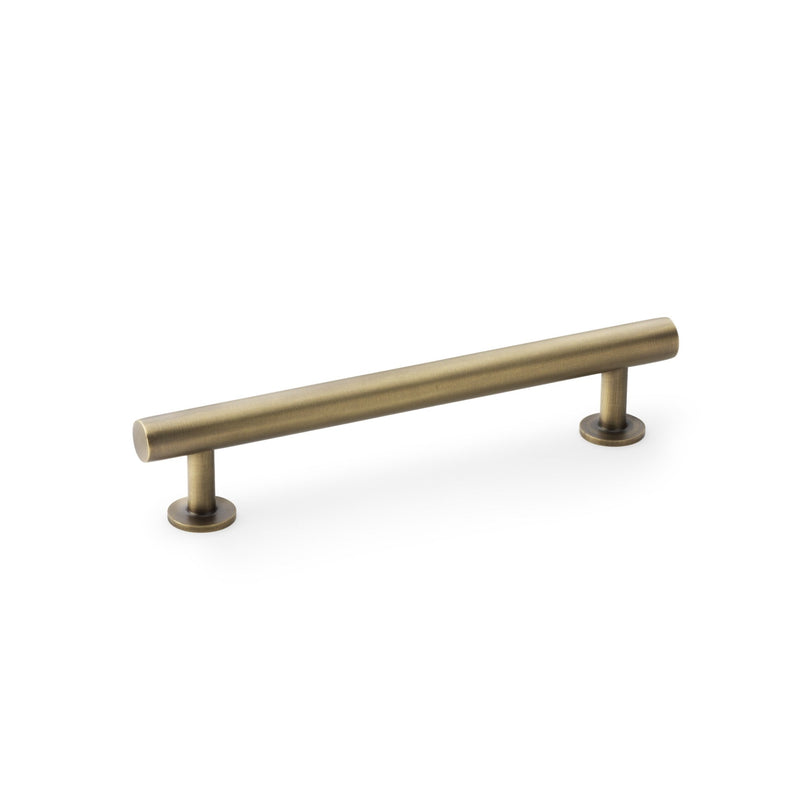 Round T-Bar Cupboard Pull Handle Antique Brass 128mm