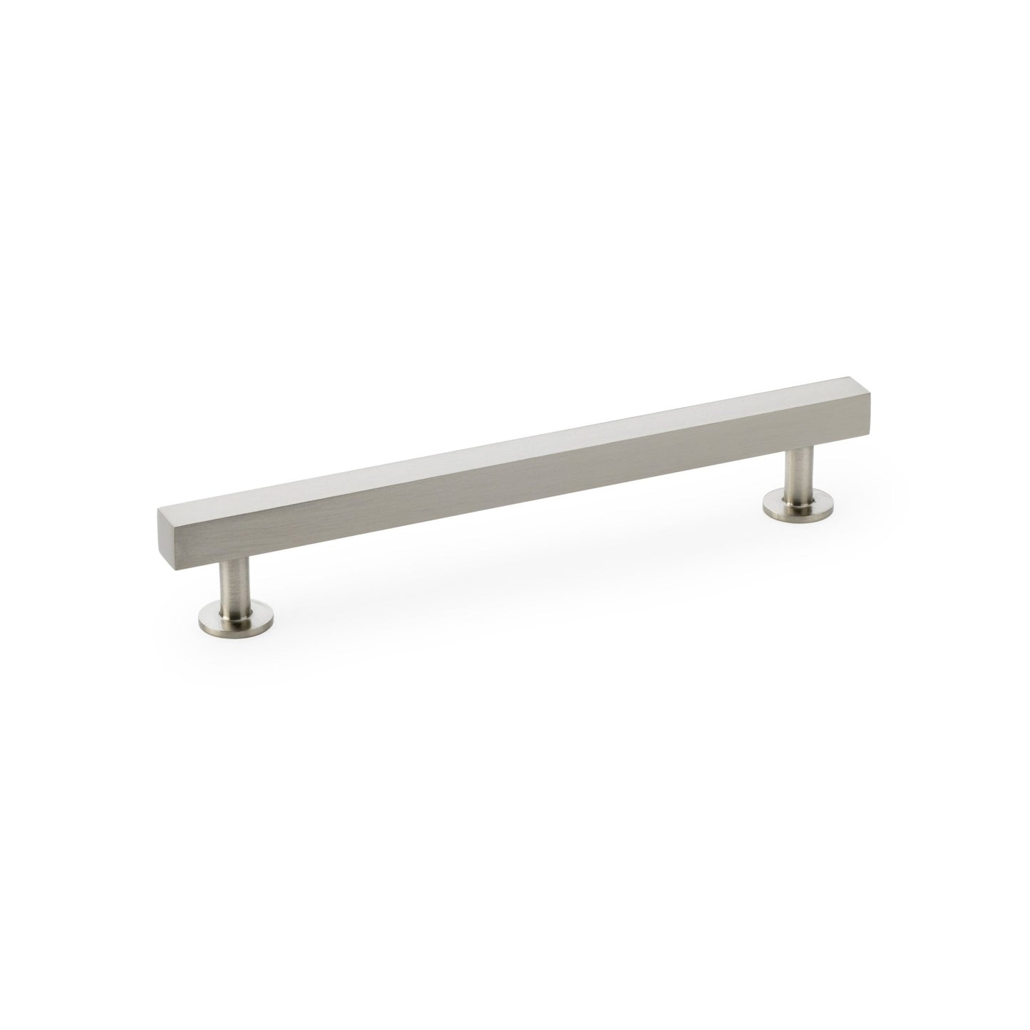 Square T-Bar Cupboard Pull Handle Satin Nickel 192mm Love Handles uk