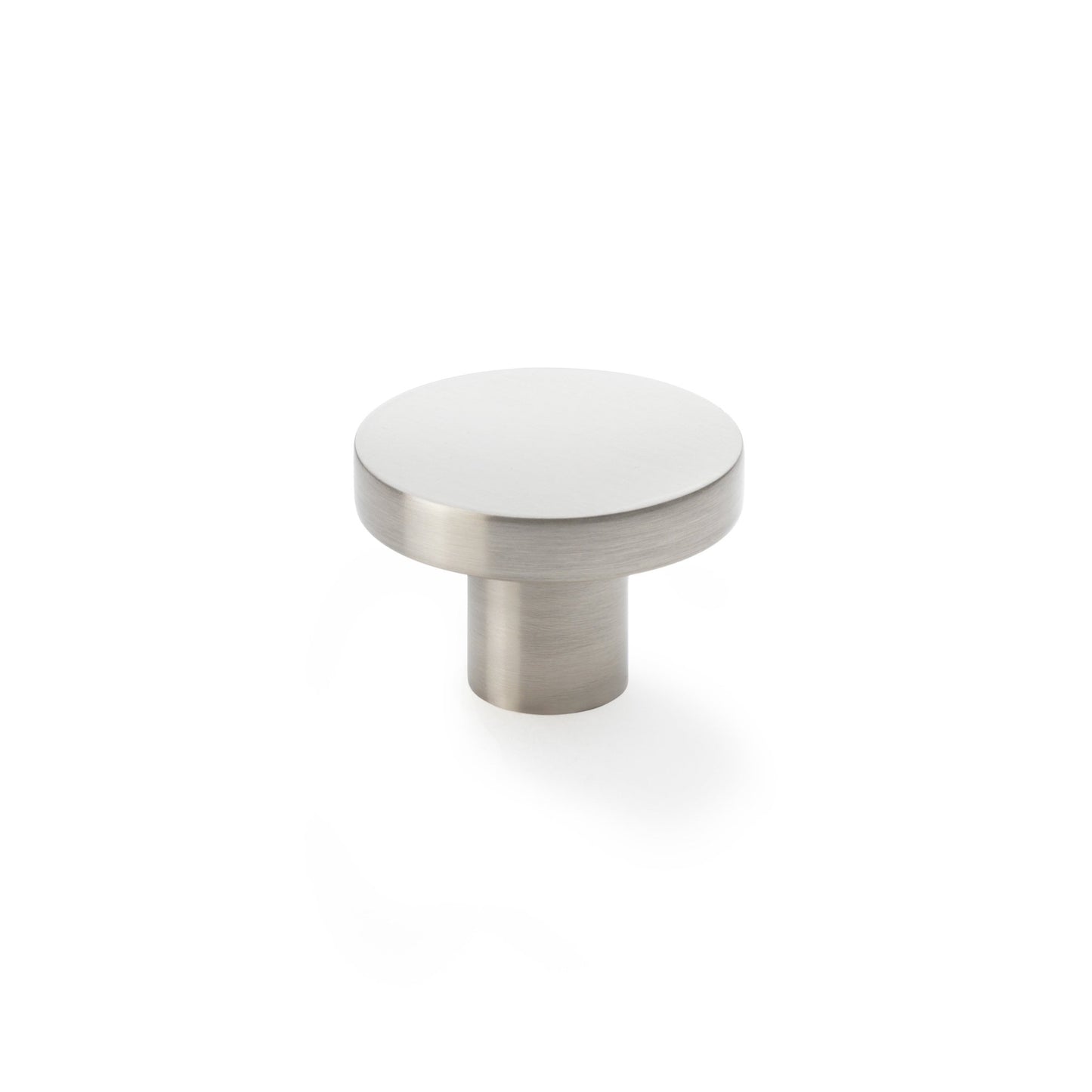 Hanover Plain Cupboard Knob Satin Nickel 38mm