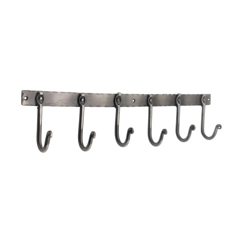 Iron coat hook plain 6 leg