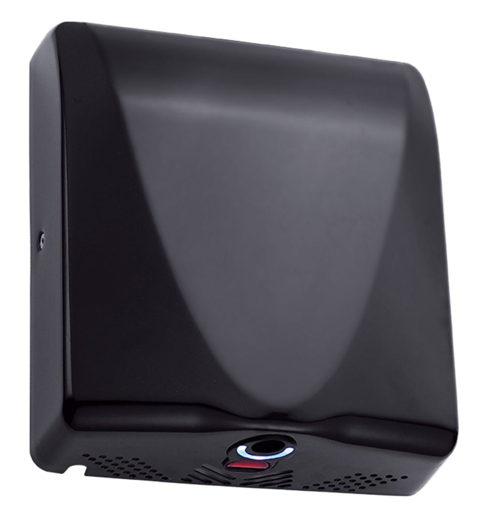 Brushed Stainless Bullet Dri Hand Dryer Matte Black Love Handles uk