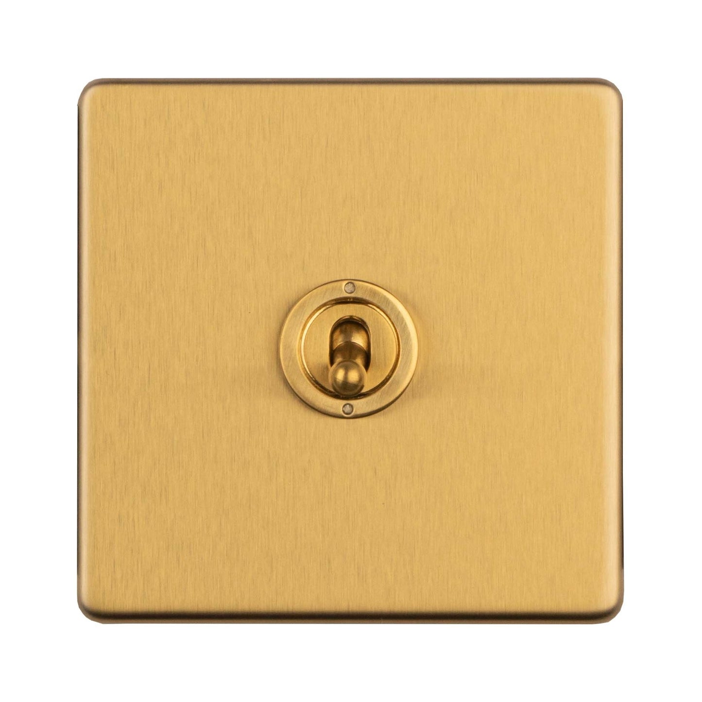 Stainless steel 1 Gang Toggle Switch - Satin Brass