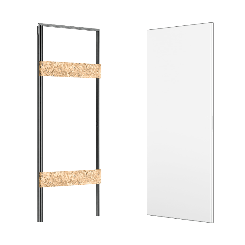 Ermetika xREVERx Frameless Reversible Swing Door