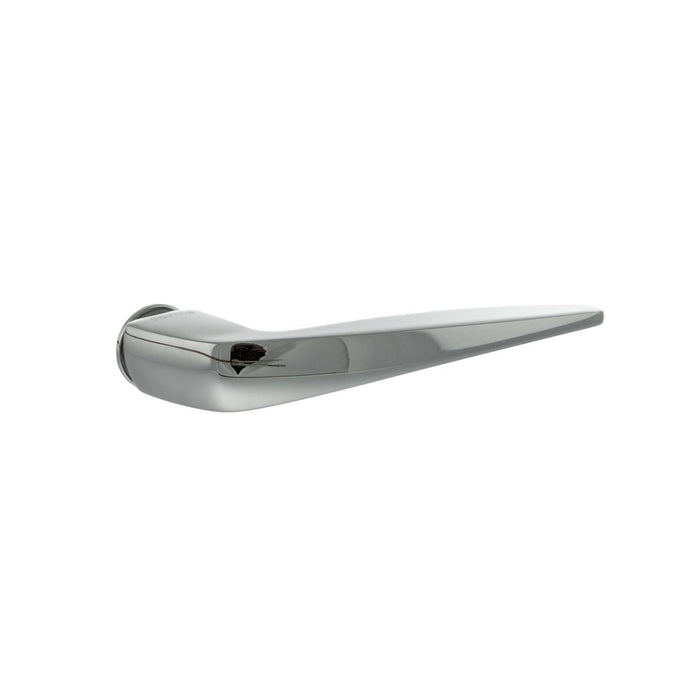 Forme Foglia Lever Door Handle on Concealed Round Rose – Available in 3 finishes