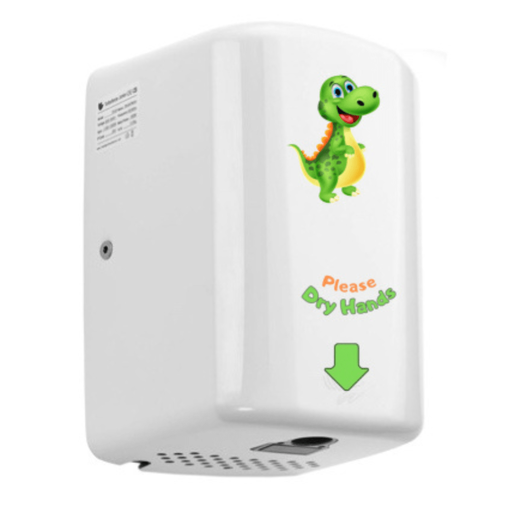 Turbo Junior Plus Dexter Hand Dryer White Matte Love Handles uk