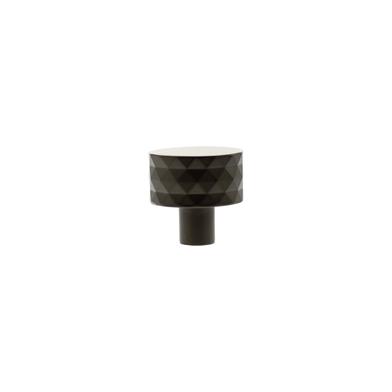 Millhouse Brass Chrysler Diamond Round Cabinet Knob Handle